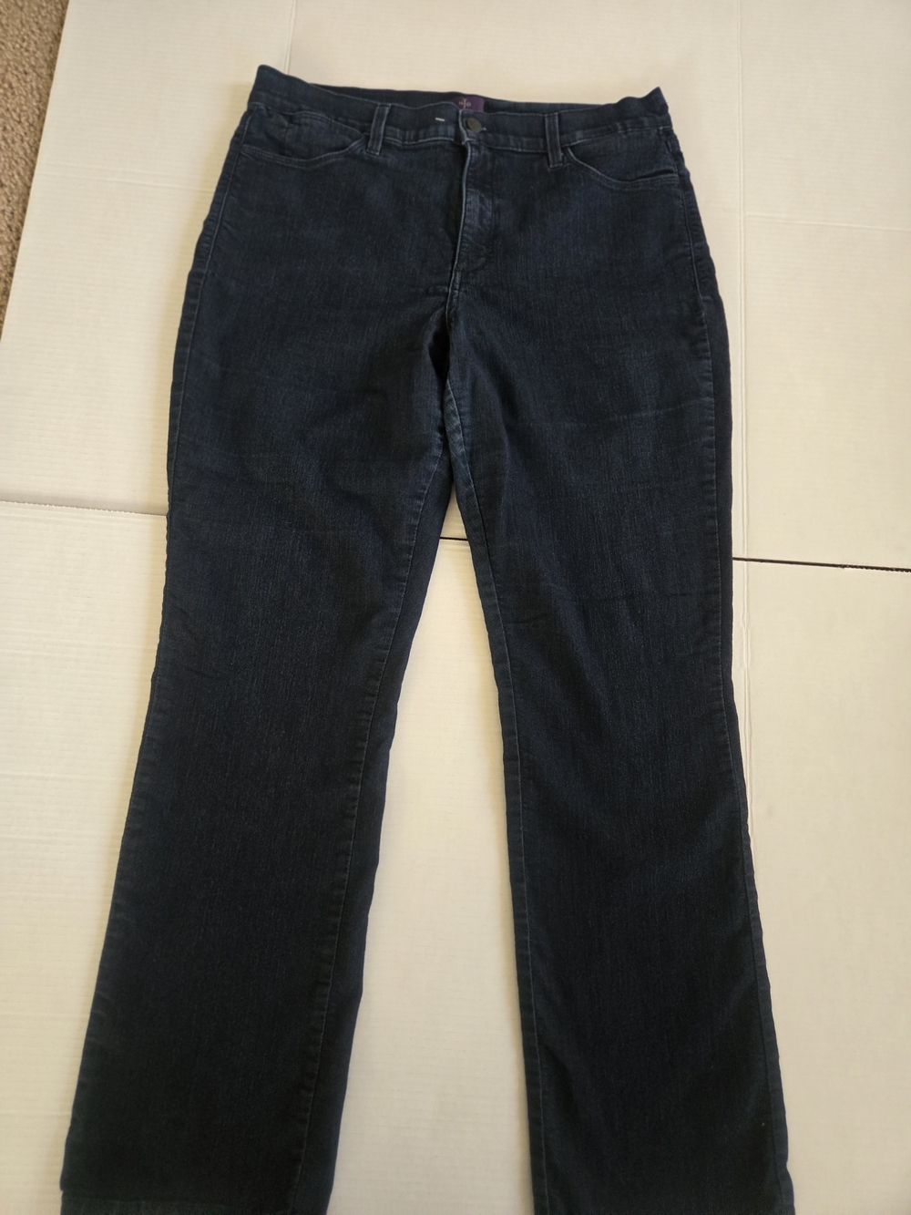 NYDJ Classic Women's Dark Blue Straight-Leg Jeans